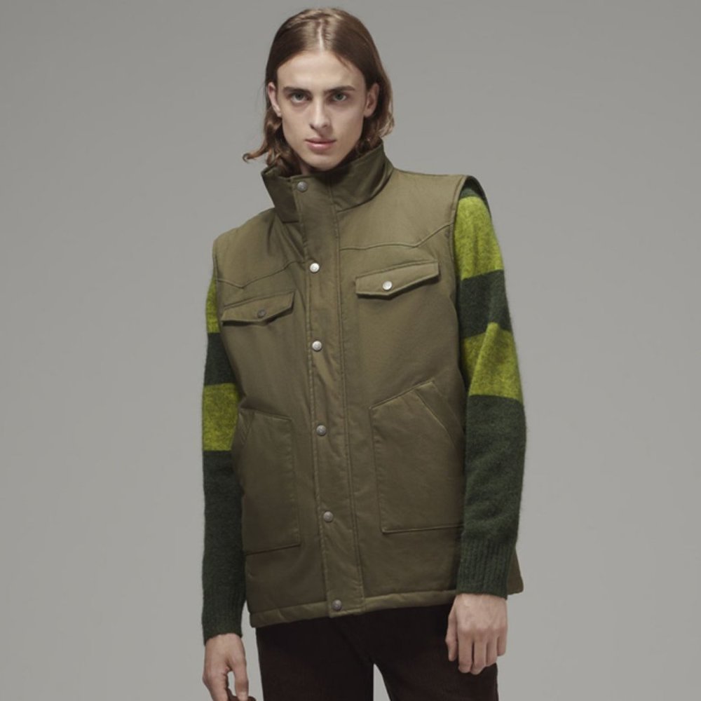 Men's Vest OLIVE GREEN (MWJ-008)